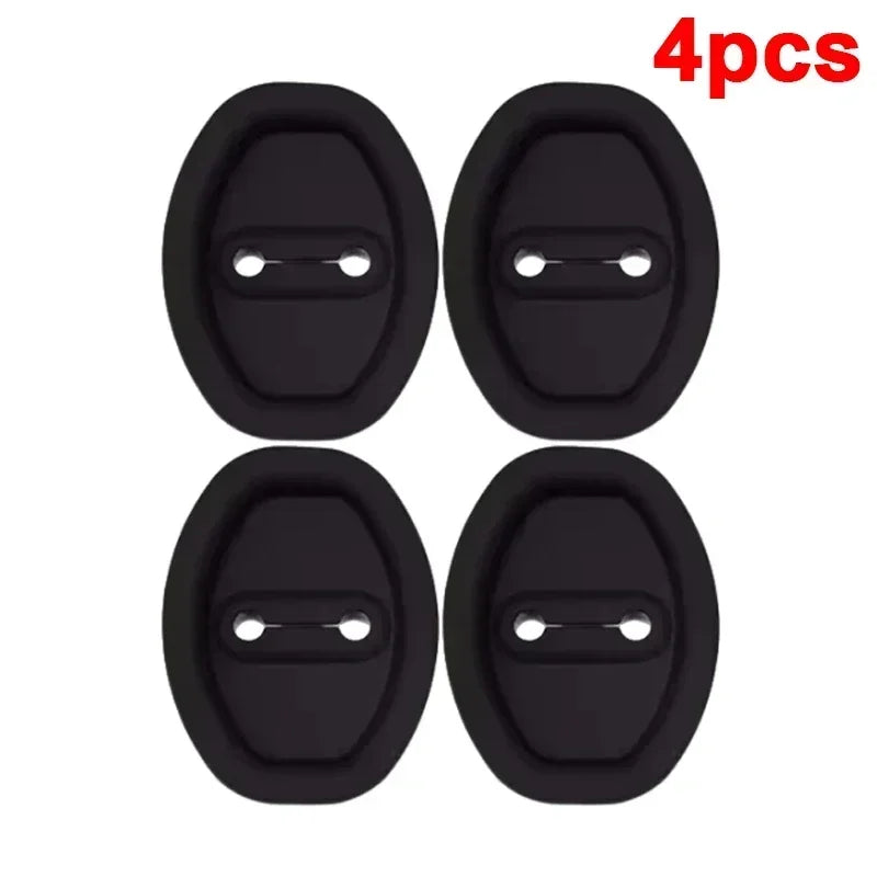8/1pcs Car Door Lock Anti-collision Silicone Cover Auto Doors Lock Buckle Mute Protective Cushion Sticker Car Shock Absorber Pad