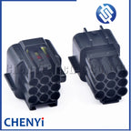9 Pin black Automotive waterproof connector Motorcycle COP Ignition coil Wire Harness Plug FW-C-9F-B FW-C-9M-B With pins