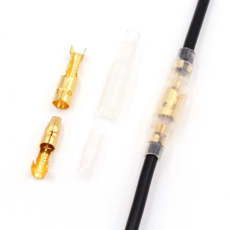 Automobile butt terminal flame retardant sheath diameter 4MM bullet male and female connector wire connector 30 sets