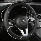 38 Cm/15 Inches Universal Car Faux Leather Steering Wheel Cover Sweat-absorbent And Breathable Handle Interior Upgrade New Amagi