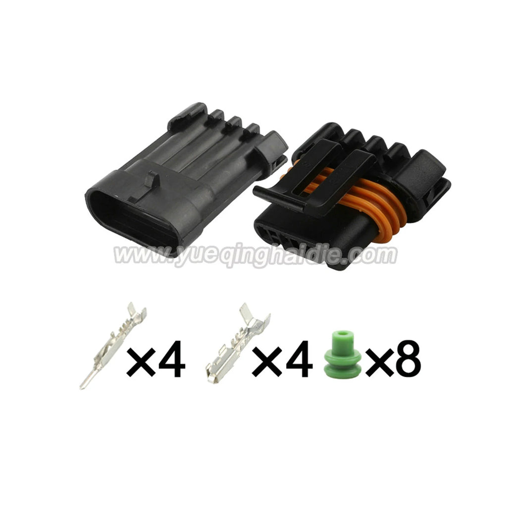 4-Pin Connector Waterproof 1.5mm Male Female Connector Auto Electronic Pins Wire Harness for BUICK GM 12186568 12162144 12162102