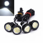 4Pcs LED Car Auto DRL Daytime Running Lights 12V 15W  White Backup Lamp Automobiles Reversing Parking Signal Lamp
