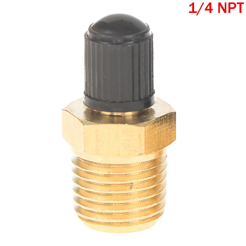 1/4 NPT 1/8 NPT M10*1 Automobile Tire Valve Core Motorcycle Tubeless Tire Screw Valve Tire Pressure Monitoring Tire Copper Valve