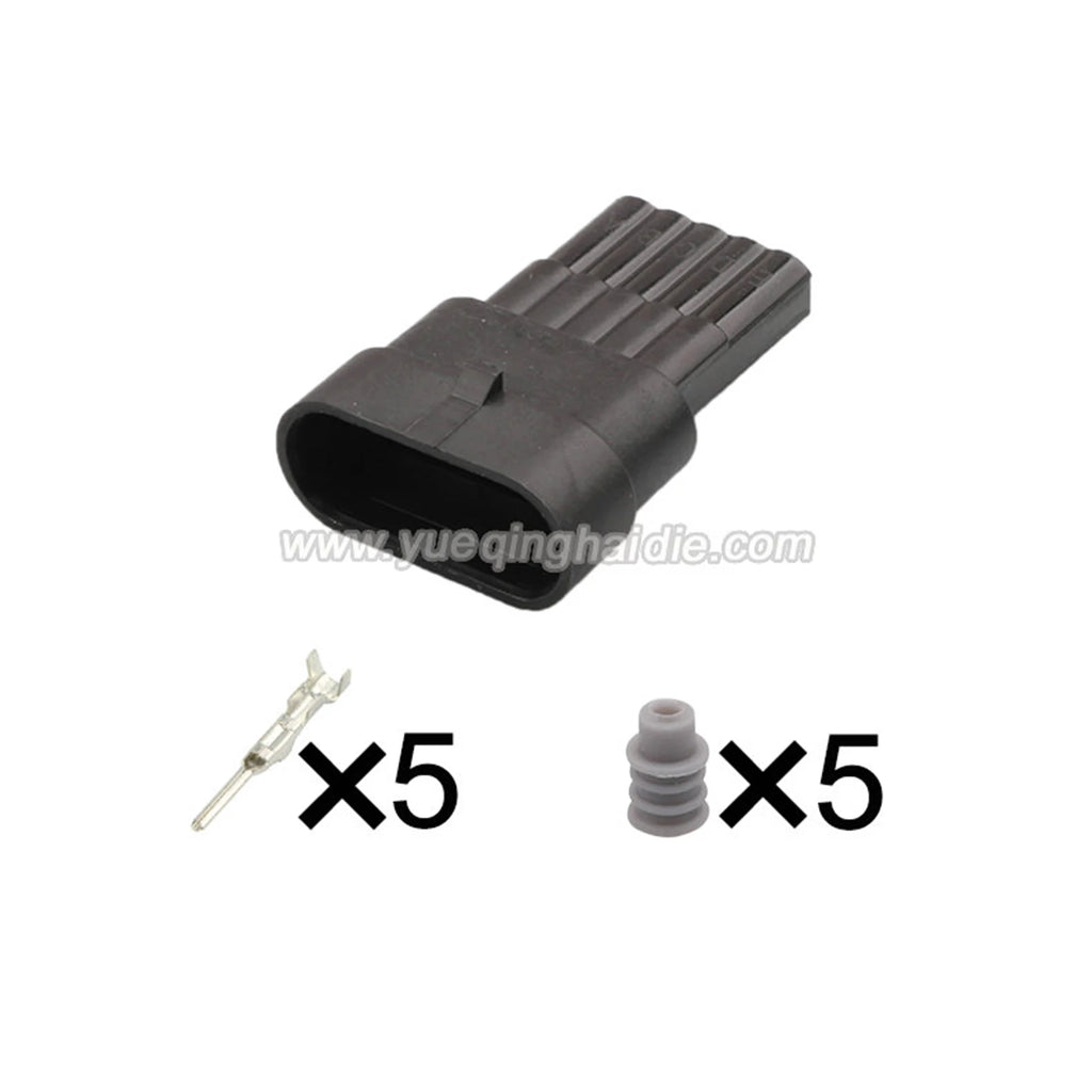 5Pin Connector Waterproof 1.5mm Male Female Connector Auto GM Weather Pack kit Wiring Harness Cable Plug AC Assembly 12162825