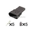 5Pin Connector Waterproof 1.5mm Male Female Connector Auto GM Weather Pack kit Wiring Harness Cable Plug AC Assembly 12162825