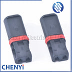 2 Sets 2 Pin female Automotive Waterproof Connector Turn Signal Light Wire harness Plug