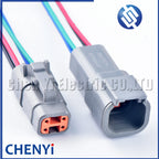 4 DTM06-4S DTM04-4P Automotive waterproof connector Sealed Wire Harness Plug with 15cm wires For Deutsch DTM series