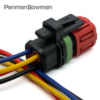 1 Set 4 Pin Car Excavator Fuel Injector Oxygen Electrical Cable Connectors Waterproof Female Wire Harness Plug For 1337352-1