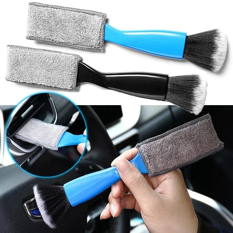 Car Cleaning Tools Air Conditioning Air Outlet Cleaning Dust Removal Soft Brush Multifunctional Auto Interior Cleaning Amagi
