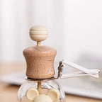 Fashion Car Hanging Perfume Pendant Fragrance Air Freshener Empty Glass Bottle For Essential Oils Diffuser Auto Ornaments Amagi