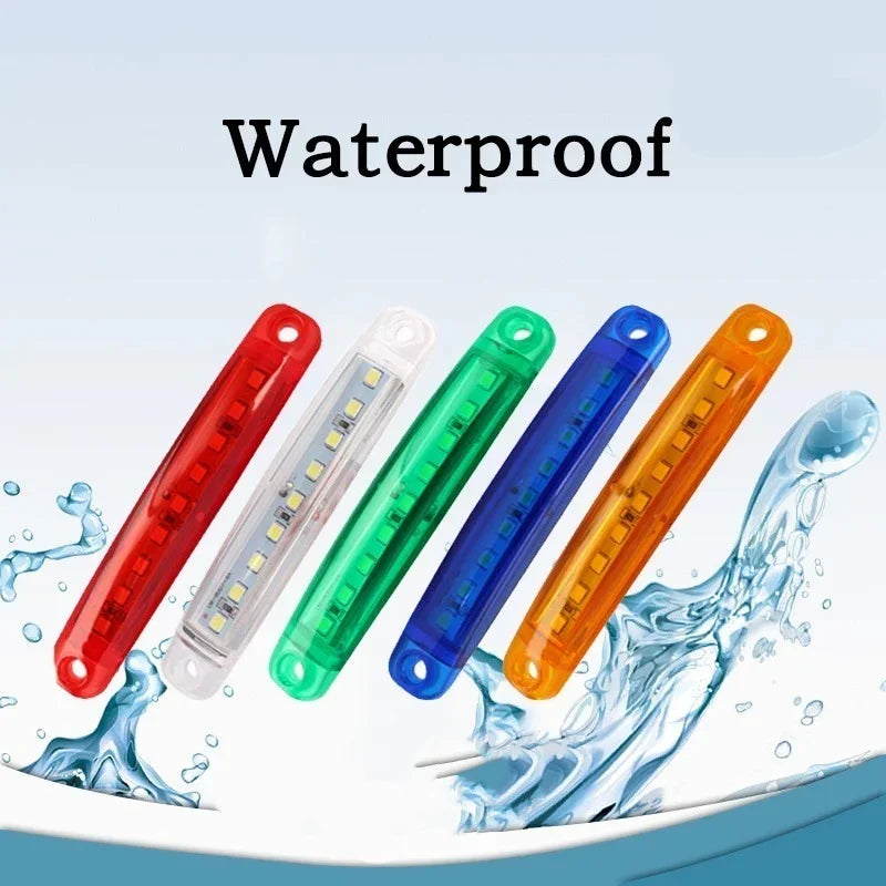 9 LED Waterproof Side Warning Light Multicolor Truck Trailer Bus Van Lorry Width Lamp Signal Marker Bulb Lamp 12V 24V Accessorie