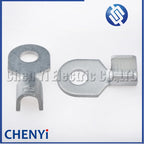 10 Pcs Ring Round Terminal Crimping Loose Thickened type Pins Tab Brass tin-plating Ground terminal Tab Copper Opening Nose End