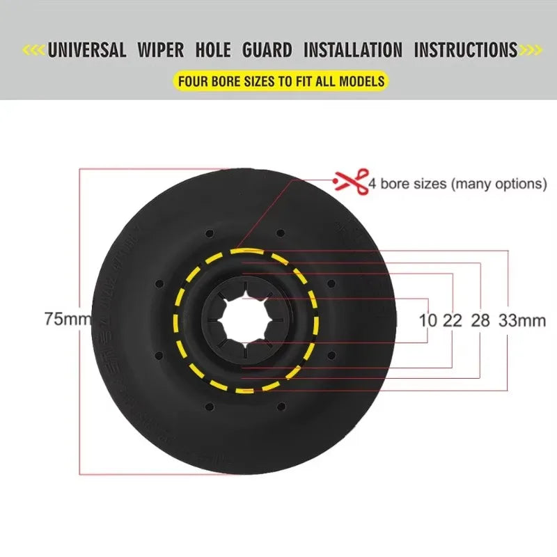 1/2pcs Car Wiper Bottom Hole Dustproof Cover Debris Leaves Falling Prevention Protective Covers Car Windshield Wiper Accessories