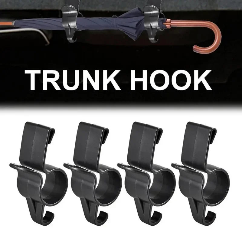 Universal Car Umbrella Holder 4/1pcs Trunk Hook Umbrella Mount Plant Towel Hook Auto Internal Storage Organizer Holders Tools