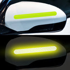 6/2pcs Car Reflective Safety Strip Stickers Car Rearview Mirror Reflective Sticker Reflective Warning Safety Tape Accessories