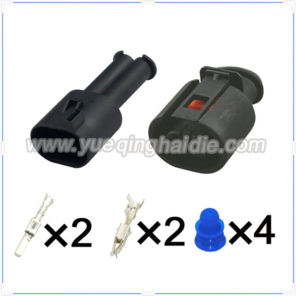 2Pin Connectors 3.5mm Male and Female Connector Automotive Wire Harness Cable Socket for AUDI 357973332 357973202 6N092799