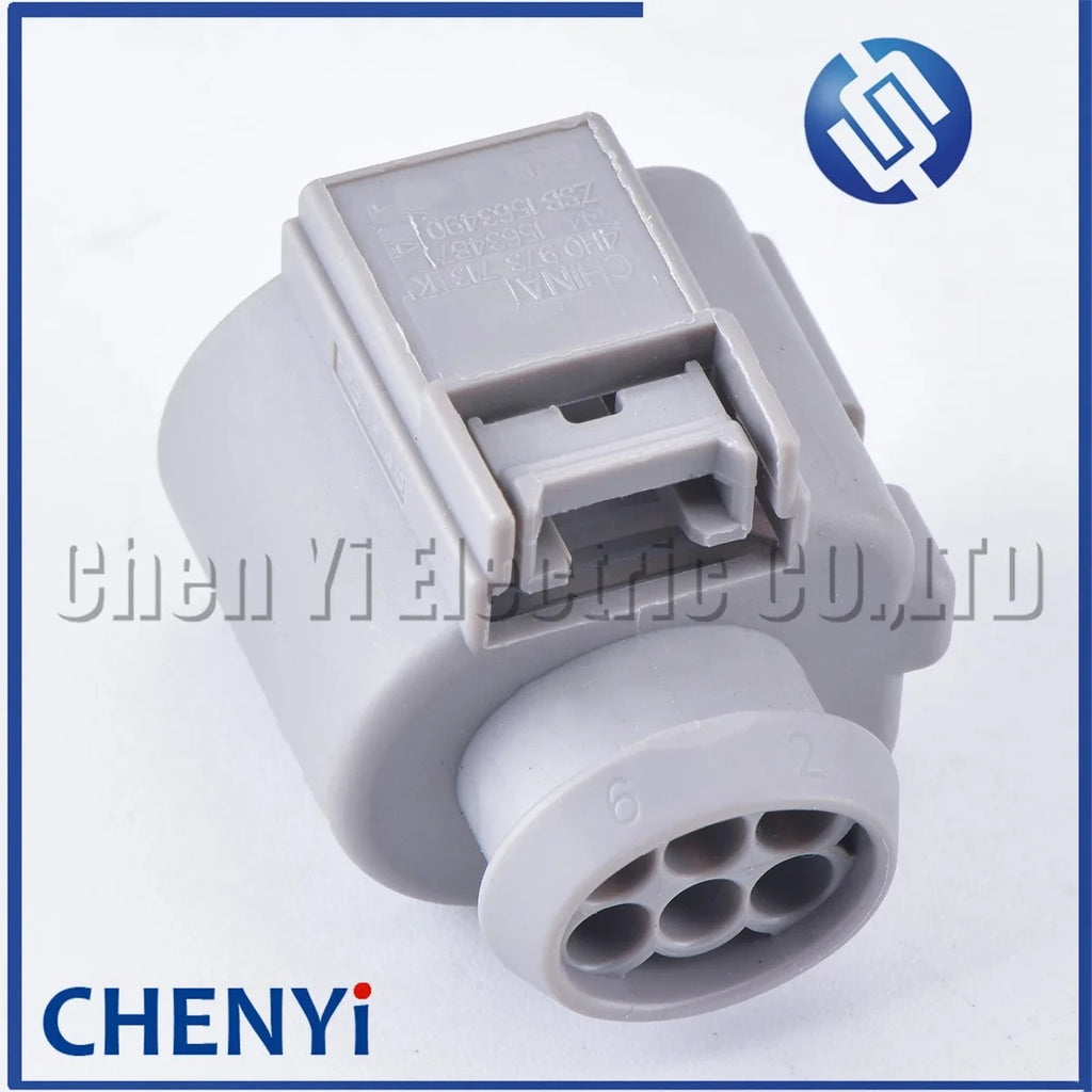 6 Pin gray Auto waterproof connector front oxygen sensor plug throttle EGR Valve plug 4H0973713B 4H0 973 713B 4H0973713