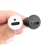 USB-C Waterproof Female Socket with LED Indicator – 2-Pin Pigtail for Car RV Motorcycle Boat