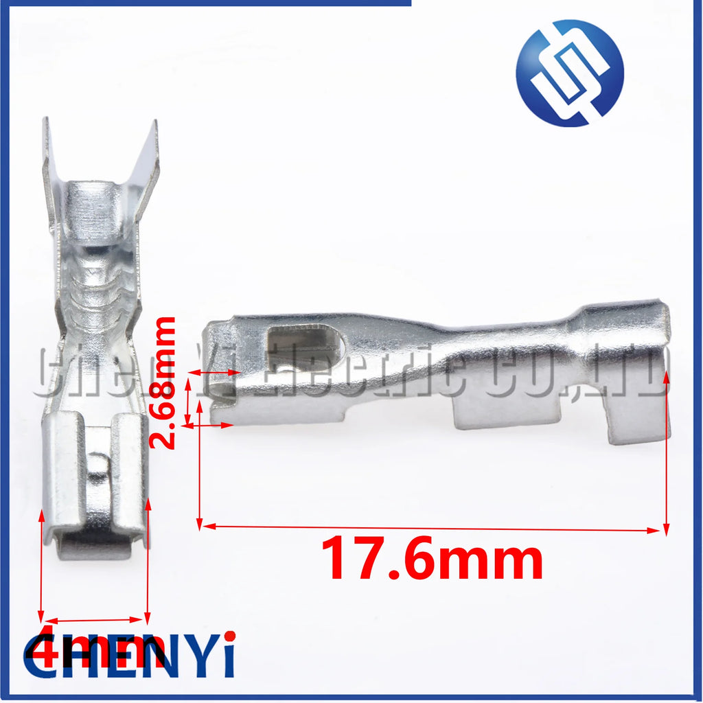 50 Pcs Female Automotive Wiring Harness Splice Crimp Terminal 3 mm series Pin For Car Connector Plug FSW-C-6F-B DJ621-3*0.6B