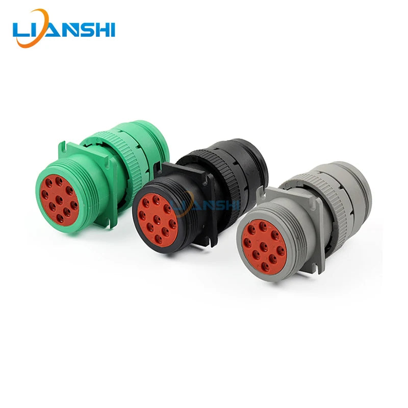 Suitable for Deutsch type connector 9-core diagnostic interface HD16-9-96S waterproof connector HD10-9-1939P-P080