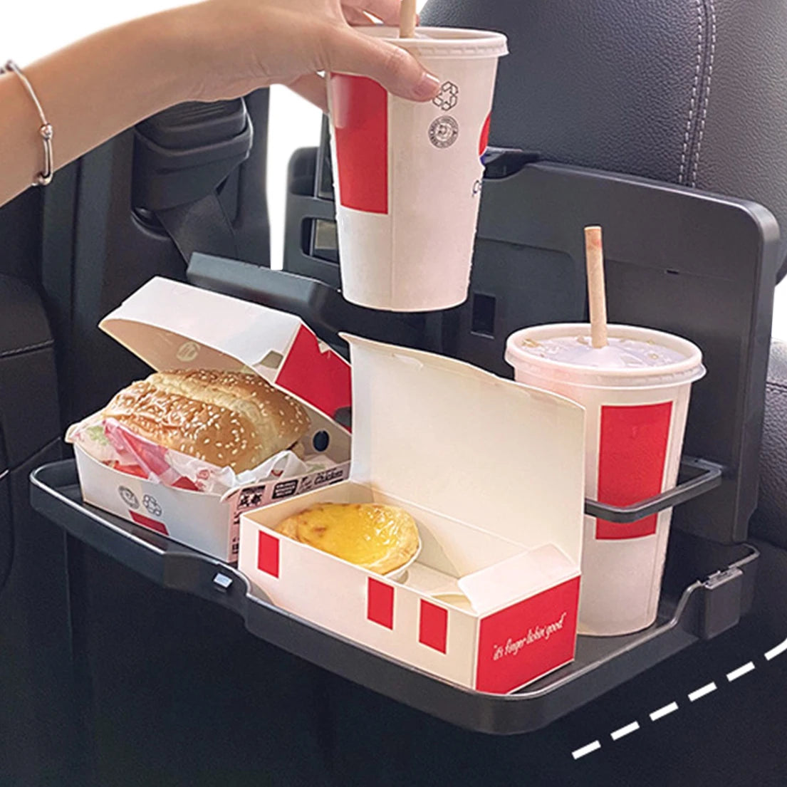 Car Tray Shelving Dining Car Auto Seat Back Tray Multi-Function Foldable Practical Small Table Food Drinks Holders Accessories