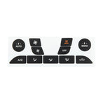1 Set Car Air Condition Control Switch Button Repair Stickers For Ford Focus 1999 To 2005 Button Repair Sticker
