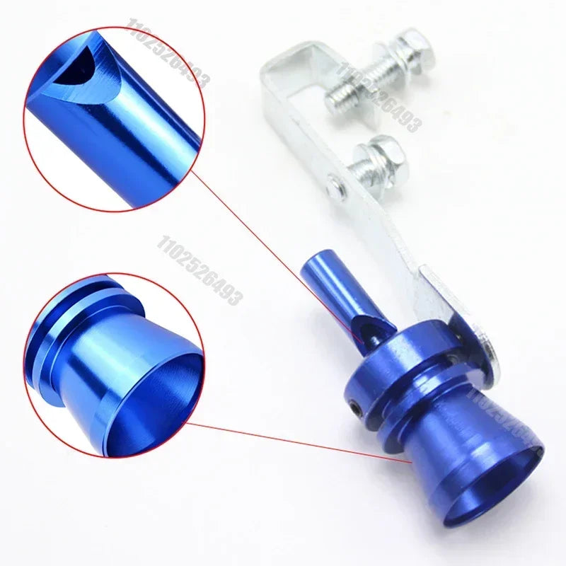 Universal Stainless Steel Car Turbo Sound Automatic Muffler Exhaust Pipe Blow-off Vale Professional Simulator Whistle Amagi