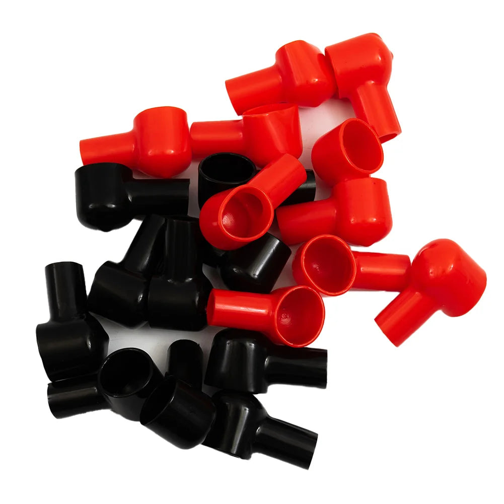 20Pcs Battery Terminal Cover Boots Insulating Protective Lug Cap Car Battery Cathode Positive Terminal Cover Ship Insulation