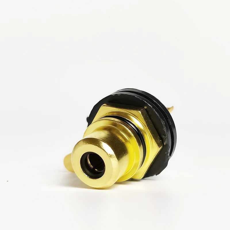 10/20/40PCS Gold-Plated RCA Jack Connectors, Zinc Alloy Single AV Coaxial Socket for Audio Video Panel Mount Applications