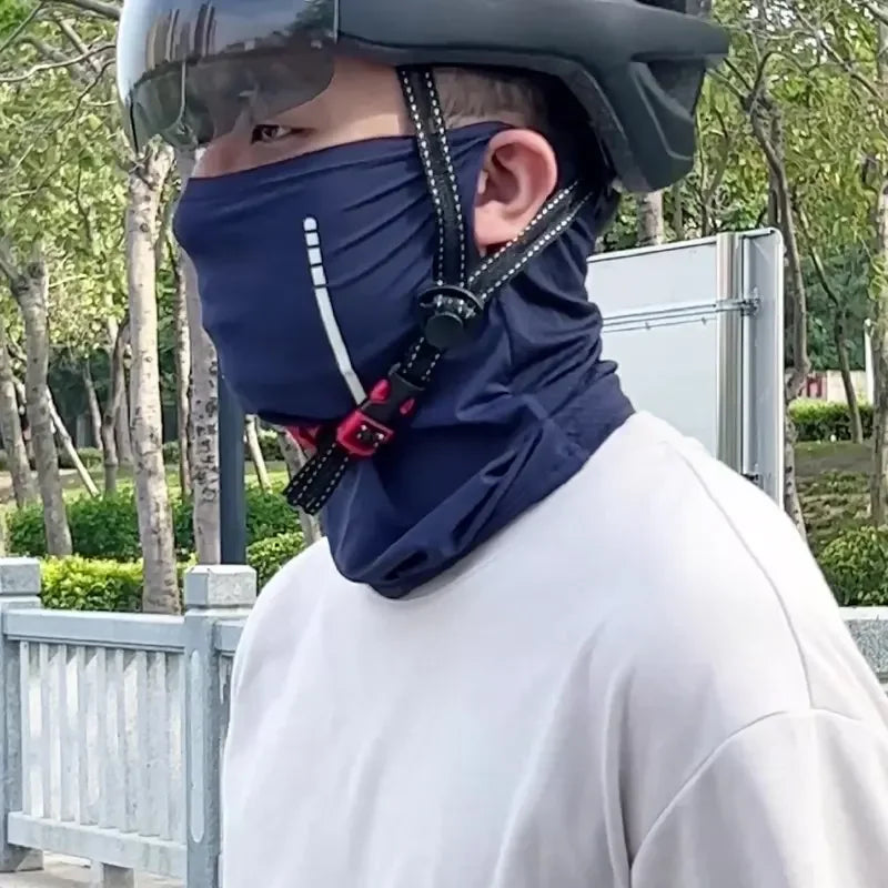 Ice Silk Breathable Bandana Face Cover Lightweight Cool Scarf Multi-functional Ultra-thin Sports Face Mask Outdoor Amagi