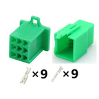 9PIN Connector Unsealed 2.8mm Male Female Connector Handle Switch Plug Wiring Harness Cable Socket 6030-9991 6040-9111
