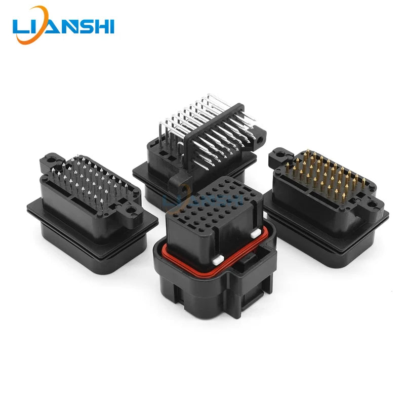 AMP type connector plug 4-1437290-1 automotive waterproof connector 34-core PCB soldering 6437288-2