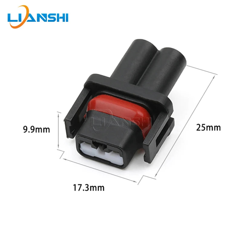 Suitable for Mercedes-Benz and BMW solenoid valve/air conditioning solenoid valve 2-hole plug wire harness connector 7223-6527-3