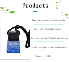 Car Perfume Bottle Perfume Pendant Car-styling Air Freshener Hanging Glass Bottle Auto Ornament Diffuser For Essential Oils Tool