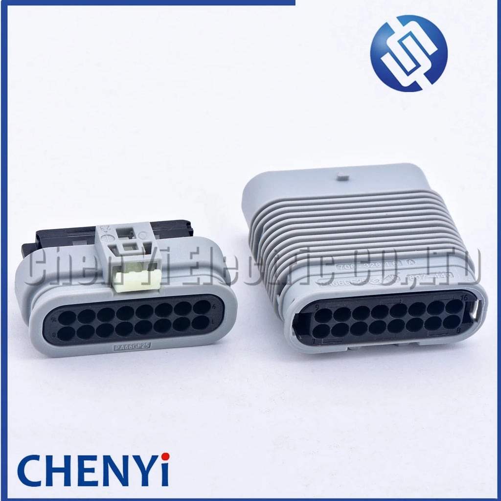 16 Pin Auto waterproof connector Car Front and rear bumper radar sensor Wire harness Plug 805-587-542 807-445 807-446 706-326