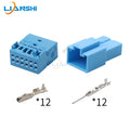 Suitable for Volkswagen 12-core Bluetooth reflection plug MIB audio reversing video plug 1564491-1 8X0035447
