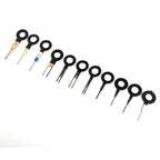 11pcs/Set Car Wire Terminal Removal Kit Tool Crimp Connector Extractor Release Pin Remover Repairing Disassembly Tools
