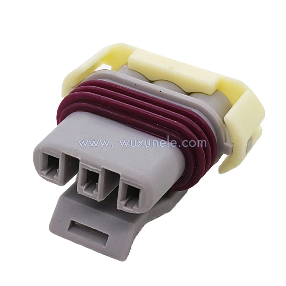 50 Sets 3-Pin Sealed Wire Connectors Automotive Temperature Sensor Plug 12129946 for Vehicle Electrical Wiring Systems