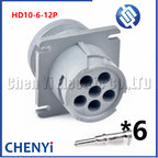 6 Pin 2.5mm series waterproof connector Plug HD16-6-12S-B010 HD10-6-12P HD10-6-12P-L HD10-6-12P-RU HD10-6-12P-AS For DEUTSCH
