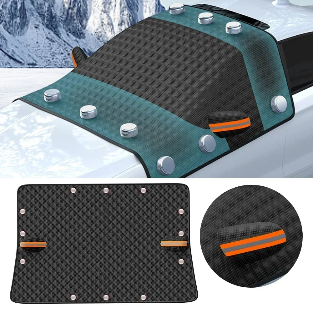 Car Windshield Snow Cover, Frost-Proof & Anti-Freezing Windshield Cover for Winter, Car Window Cover, Winter Car Cover Amagi