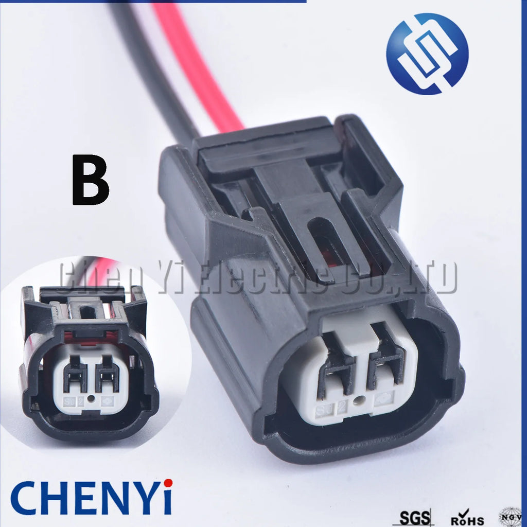 2 Pin Air Intake Temperature Sensor  ignition coil plug ABS sensor Connector 6189-0891 6189-0890 6189-7036 for Honda Accord CRV