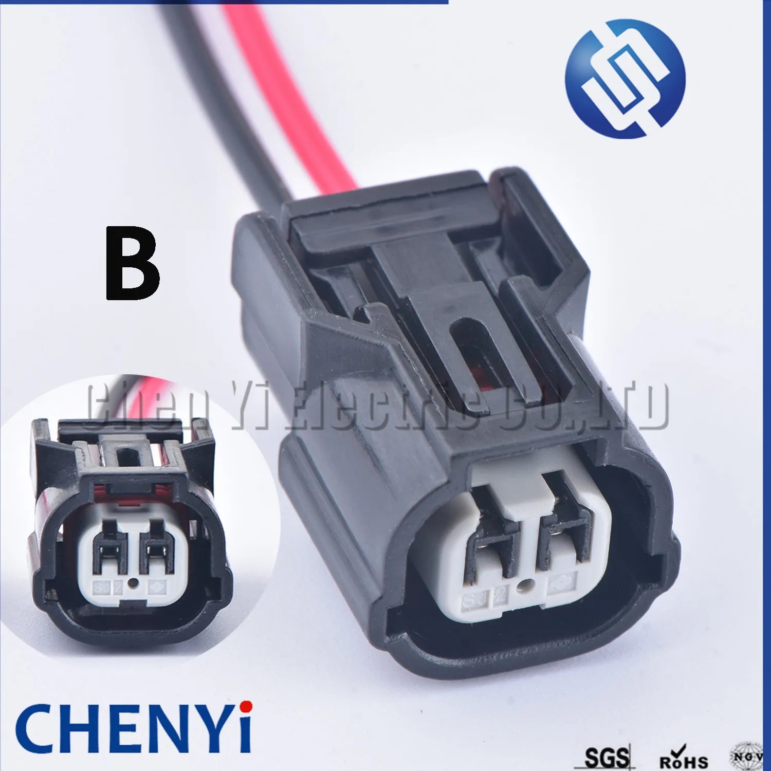 2 Pin Air Intake Temperature Sensor  ignition coil plug ABS sensor Connector 6189-0891 6189-0890 6189-7036 for Honda Accord CRV