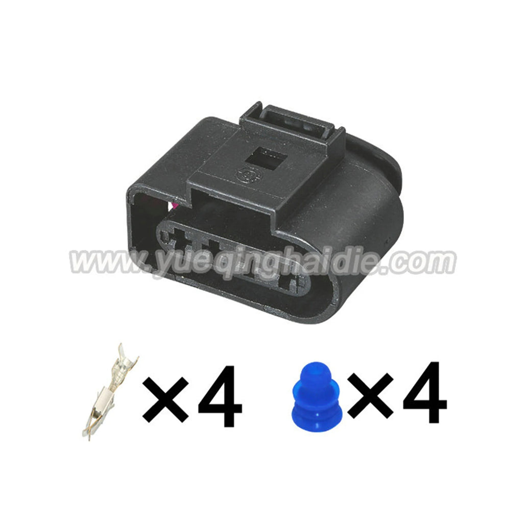 4 Pin Connector Waterproof 3.5mm Male Female Connector Ignition Coil Plug Wire Harness for VW AUDI 8K0973724 8K0973724 1J0973824