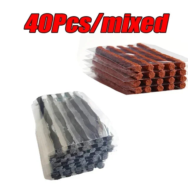 Car Motorcycle Cold Repair 50/5pcs Vacuum Tire Repair Strip Tire Repair Kit Rubber Plugs Strings Puncture Repair Tools New amagi