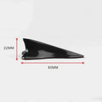 10pcs Car Exterior Trim Items Roof Tail Black Shark Fin General Purpose Pointed Carbon Fiber Bumper Modification Kit Wind Knife