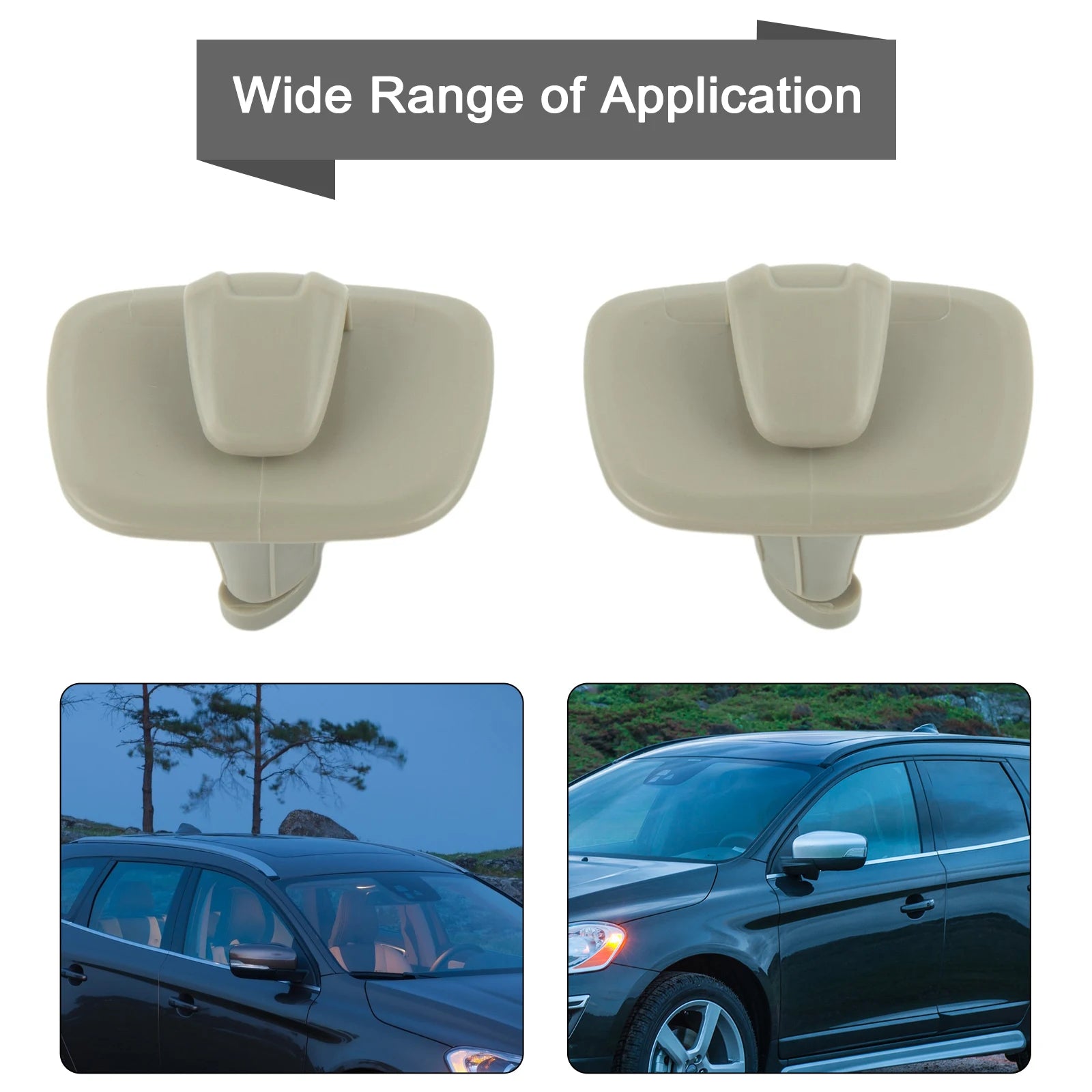 2Pcs Car Hanger Hooks Rear Row For Volvo 2018-2020 Model XC40 XC60 XC90 2016-2020 Car Interior Hanger Hook Clip Bracket
