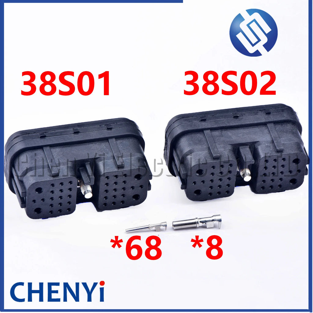 38 Pin connector DRC26-38S automotive waterproof plug DRC26-38S01 DRC26-38S02 With Pins For Deutsch DRC series