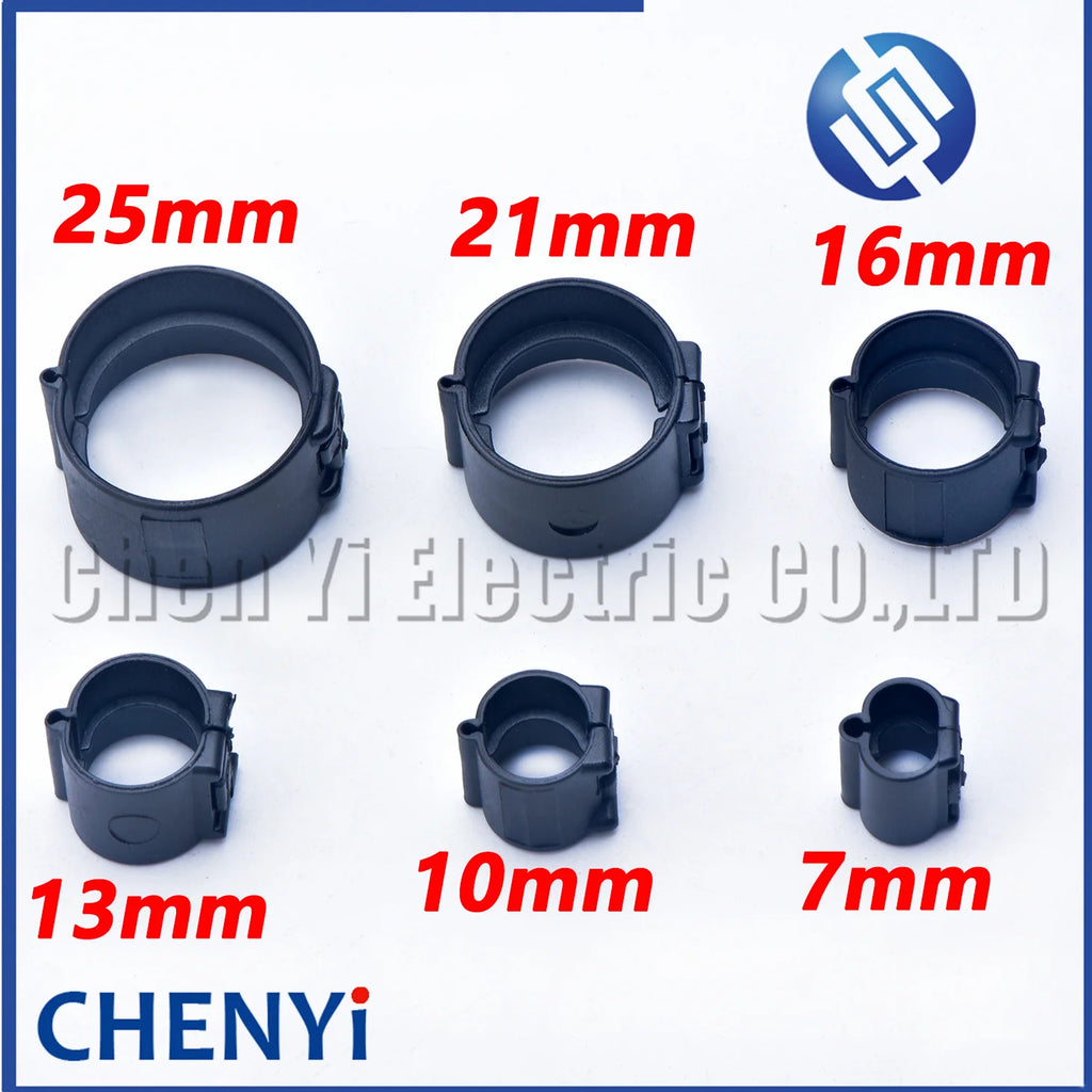 20 Pcs 7/10/13/16/21/25mm Automobile wire harness pipe buckle Open corrugated pipe buckle Fixed clamp 9805946 9805943