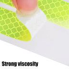 60/10pcs Motorcycle Helmet Reflective Strips Sticker Night Safe Driving Warning Tape General Fluorescent Car Decorative Stickers