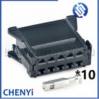 10 Pin Car Heater blower resistor connector harness plug 98174-1004 98174-1002 297115 8200729298 For PEUGEOT CITROEN Renault